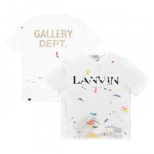Lanvin x Gallery Dept. Logos Printed T-Shirt With Paint Marks