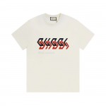 GUCCI MIRROR PRINT OVERSIZE COTTON T-SHIRT