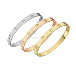 Cartier 18K Love bracelets gold silver rosegold