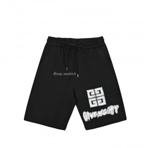 Givenchy 24ss Hand drawn logo checkered shorts