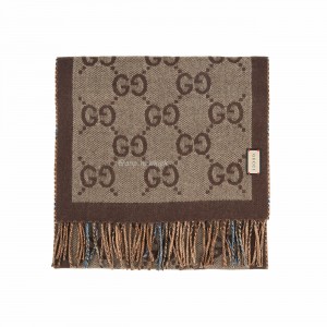 Gucci GG Reversible Check Scarf 45x170cm