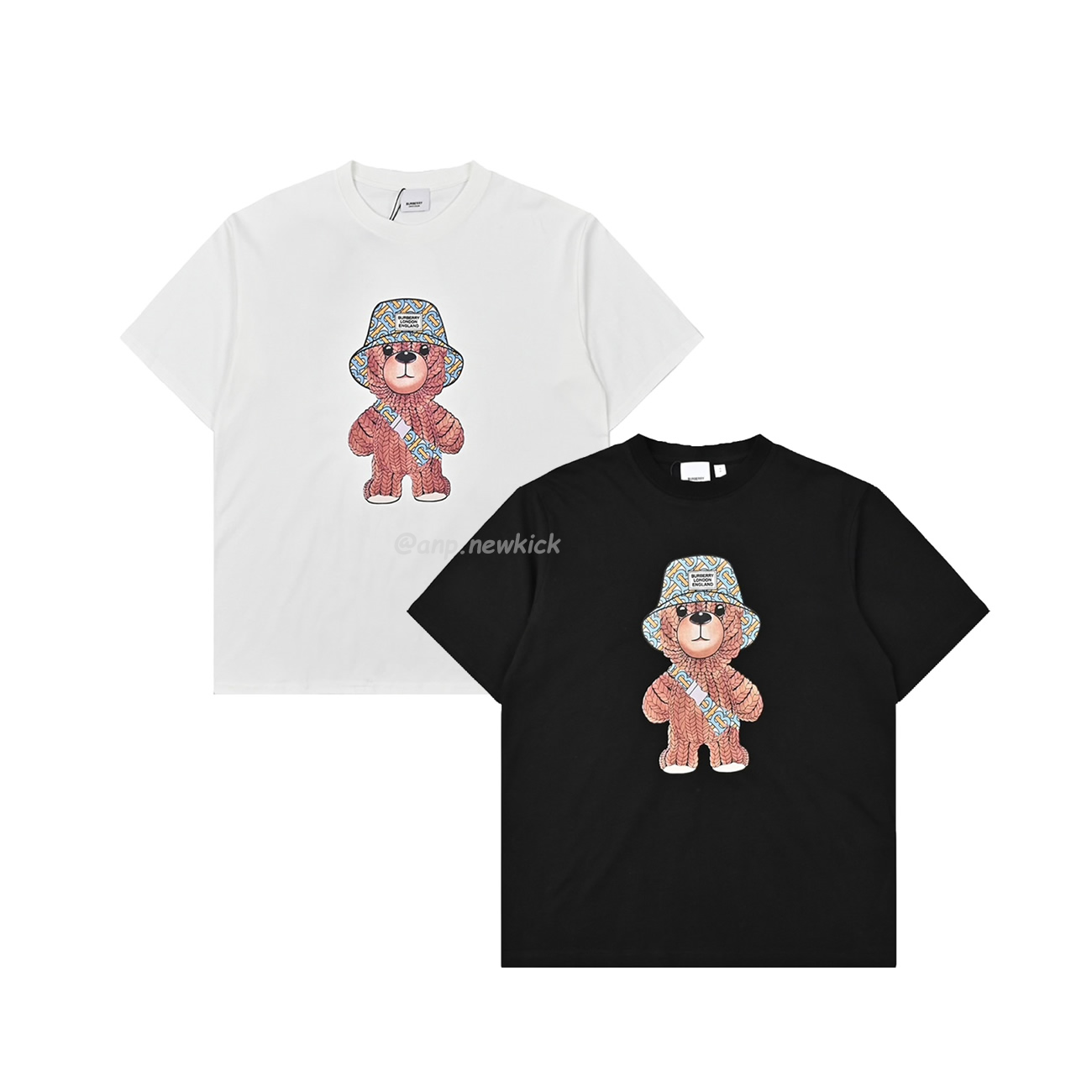 Burberry 23ss Little Bear Black White T-shirt