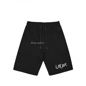 Loewe Pocket patchwork patch logo embroidered shorts
