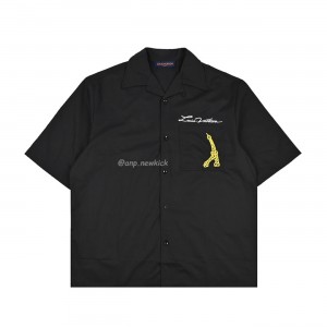 Louis Vuitton 1V 24SS Embroidered short sleeved shirts on the banks of the Bridge Seine River