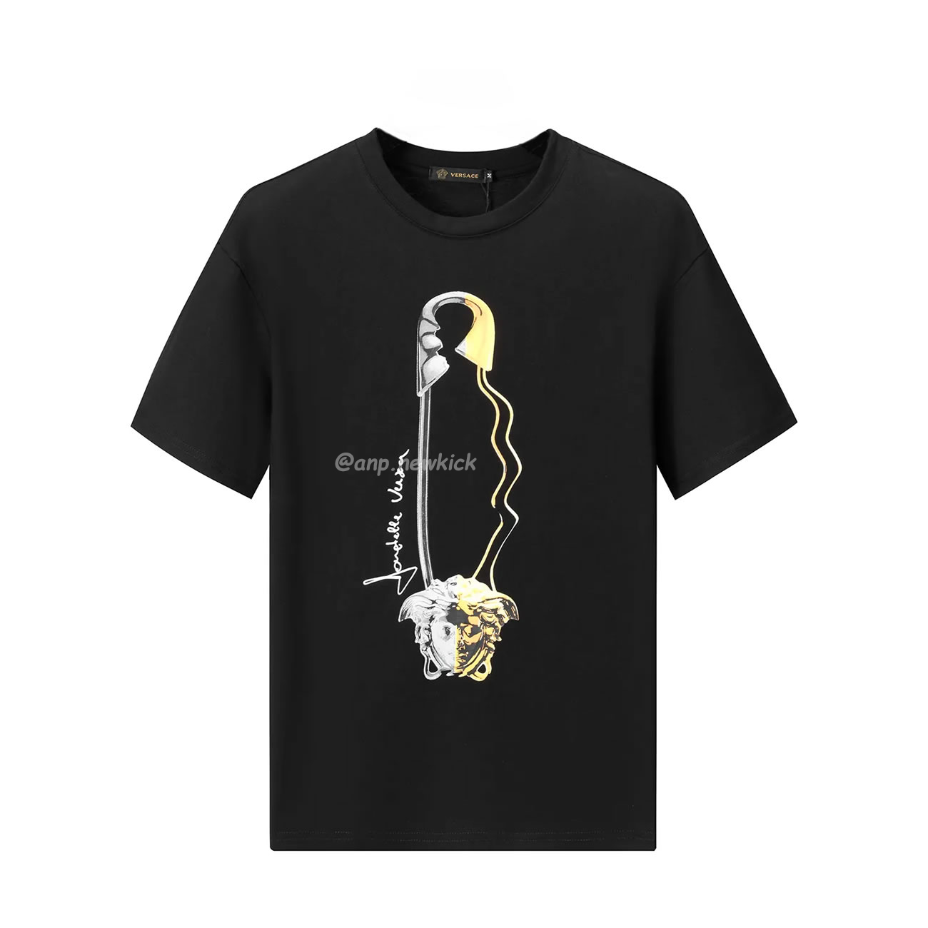 Versace Pattern Medusa logo printed cotton T-shirt