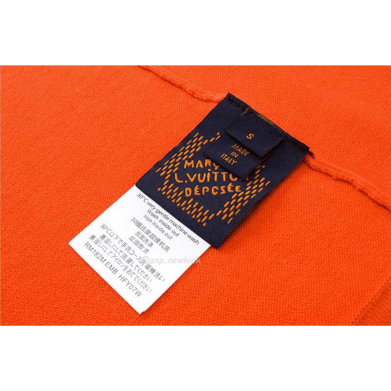 Louis Vuitton Short-Sleeved Cotton Crewneck Orange FW24