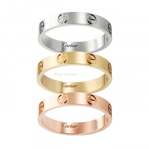 Cartier Love 18K Platinum Rose Gold Ring 5-11