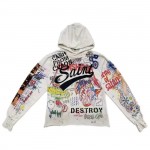 Saint Michael GRAFF PULLOVER HOODIE Murakami Takashi graffiti loose hooded sweatshirt INS S-XL