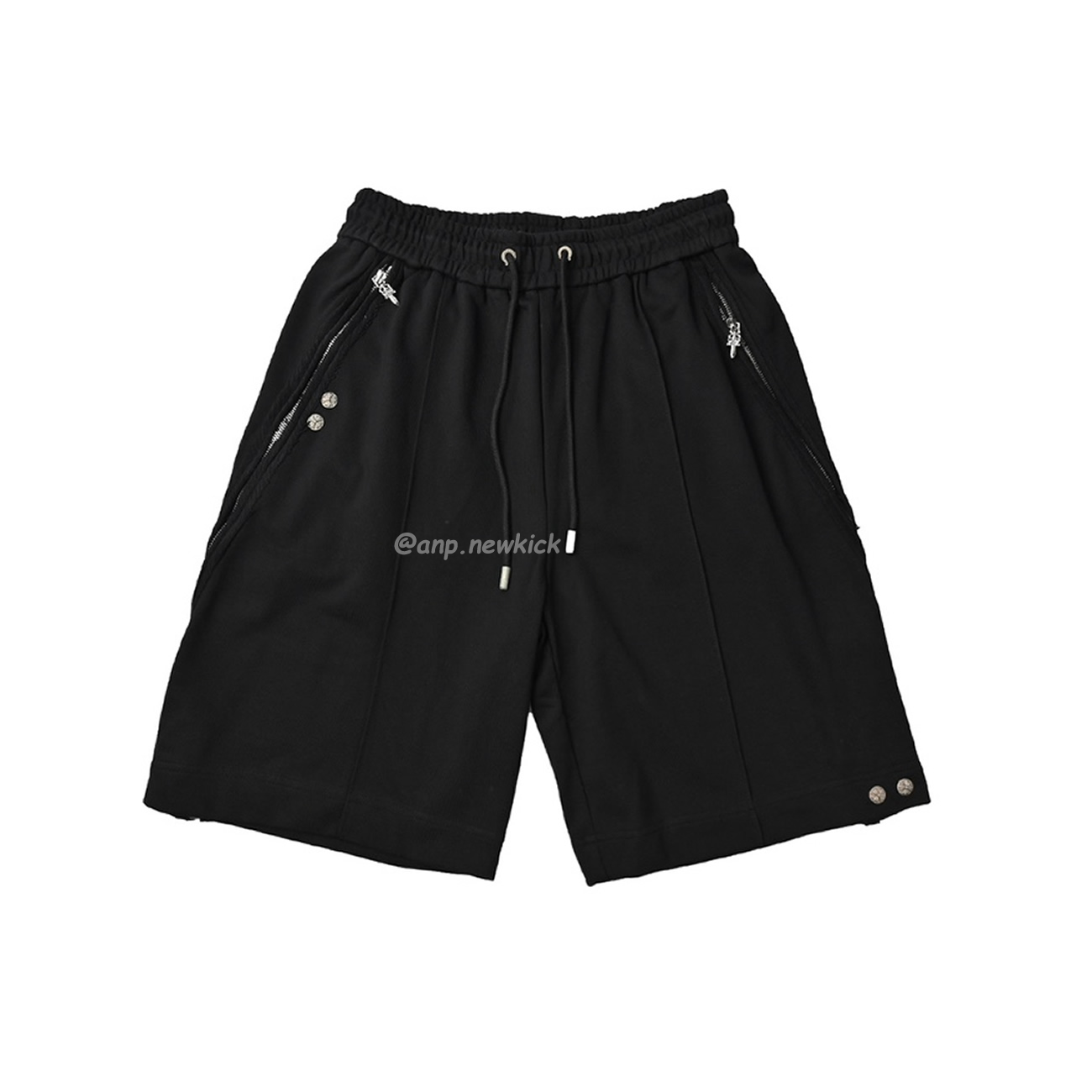 Chrome Hearts 23ss Black White Side Zipper Shorts