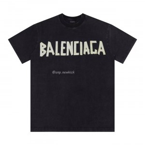 Balenciaga Tape Type T-Shirt Black