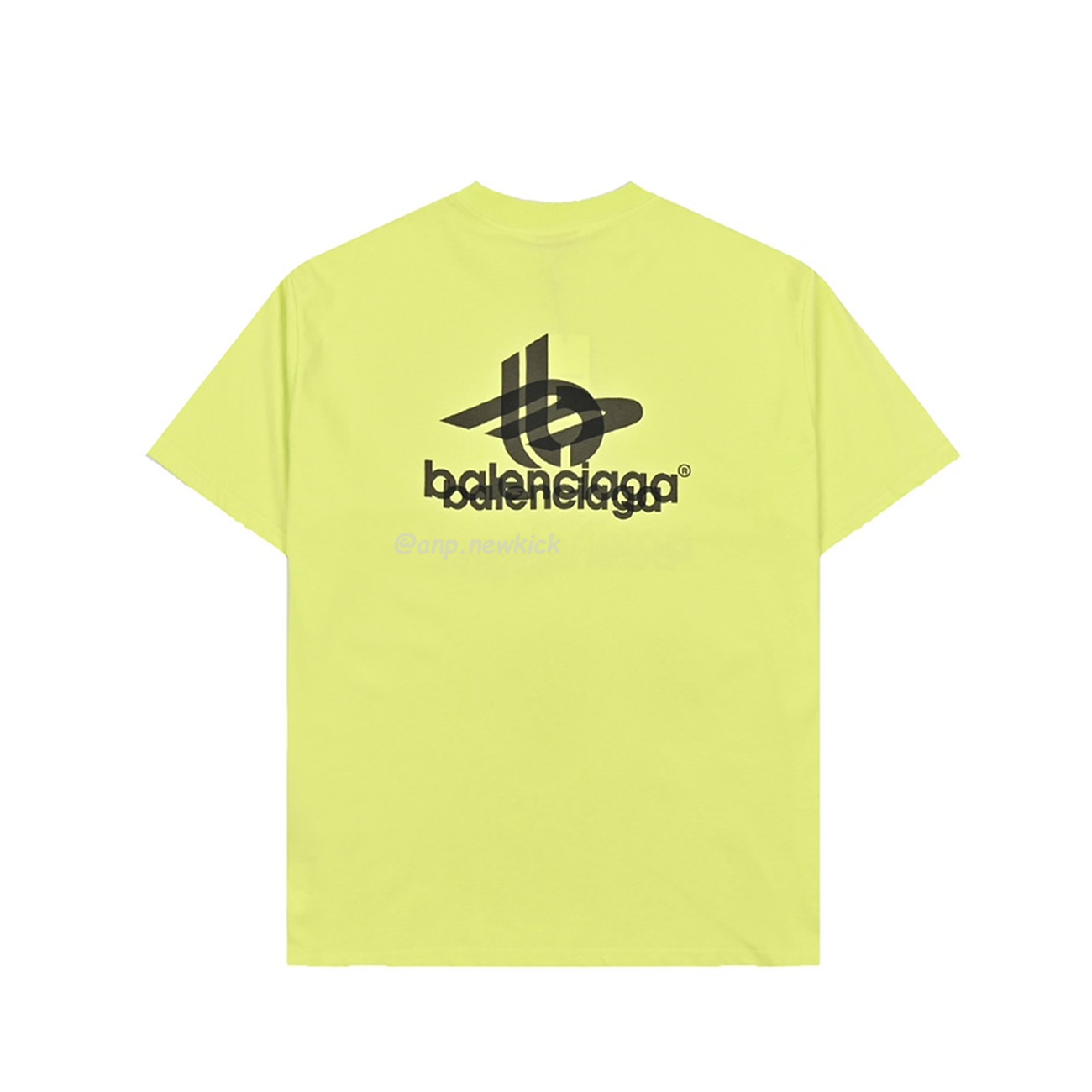 BALENCIAGA 23ss Tape printed overlapping T-shirt