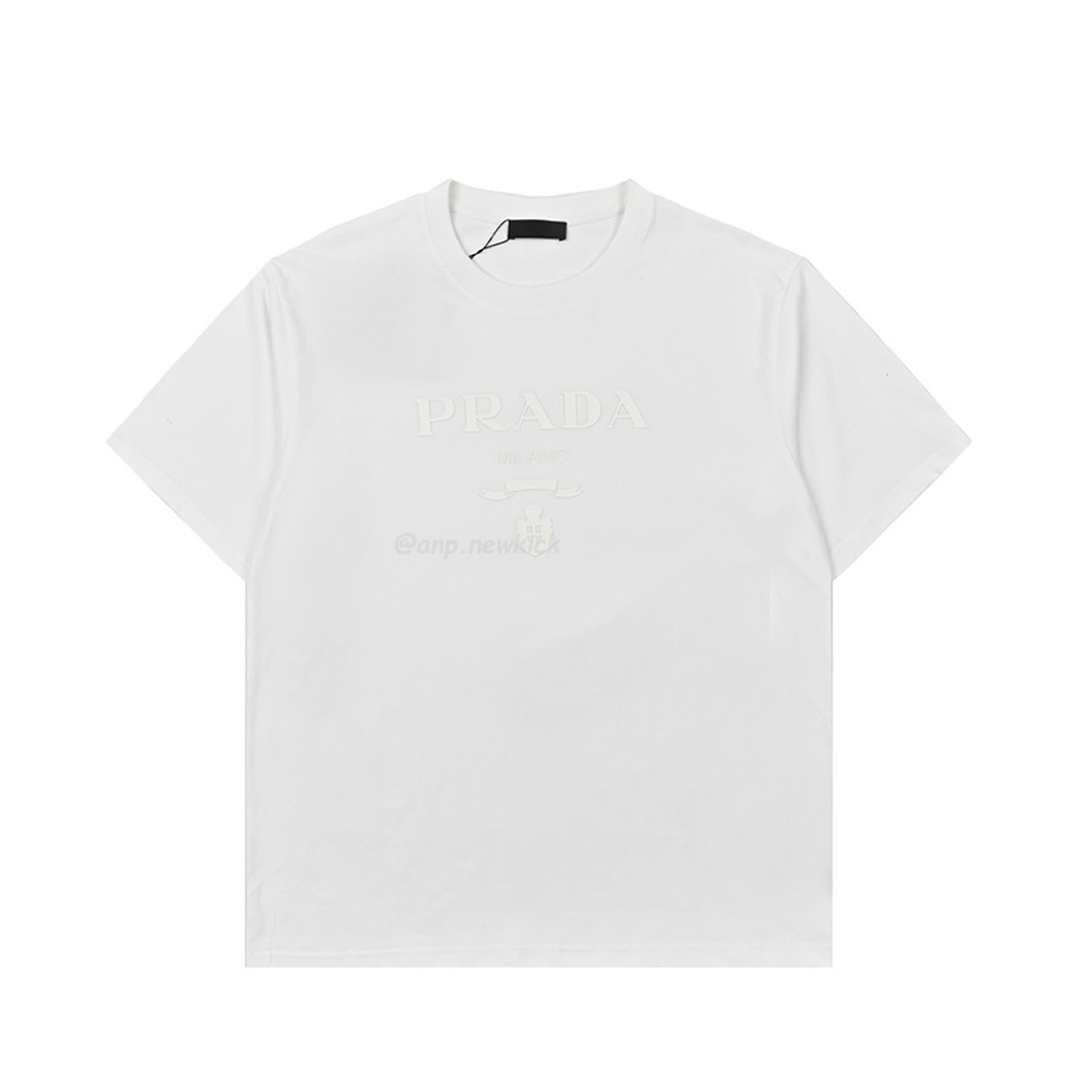 Prada raised-logo round-neck T-shirt
