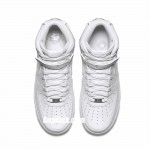 All White Air Force Ones 1 High '07 AF1 Outlet Shoes 315121-115