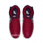 Nike Air Force 1 Red Blue High '07 LV8 Gym Red/White-Blue Void-White Shoes 806403-603
