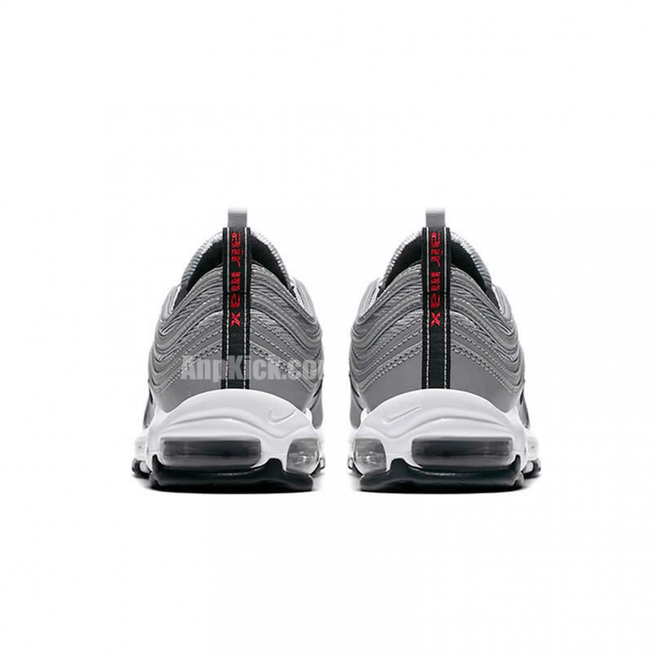 Air Max 97 Premium Reflective Silver Black Bullet Shoes 312834-007