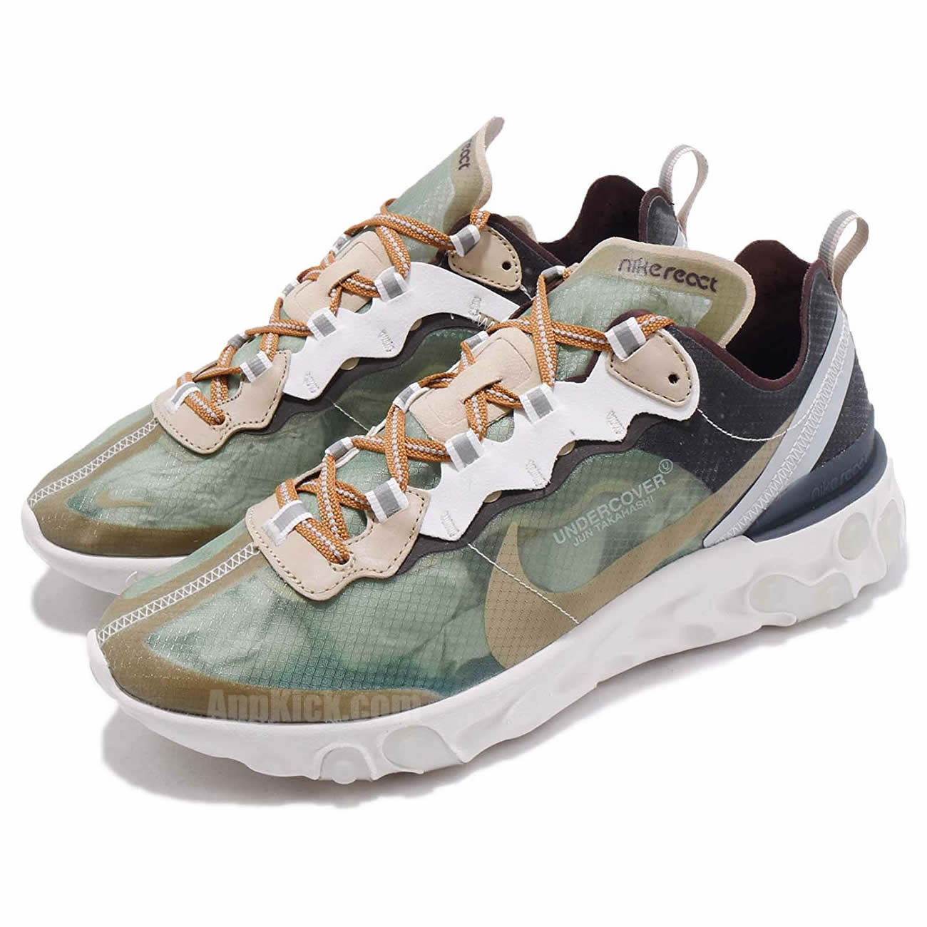 Undercover x Nike React Element 87 "Green Mist" Shoes Collection BQ2718-300