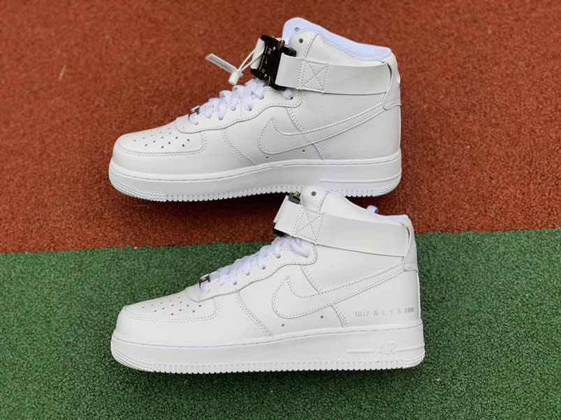 '1017 ALYX 9SM' x Nike Air Force 1 All White High Shoes 315123-111