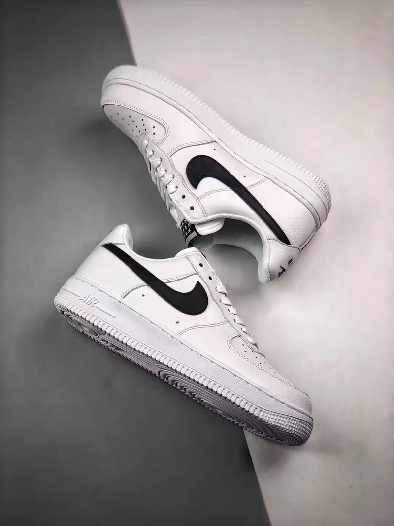 Nike Air Force 1 '07 'Stars' Black/White Low Real Image AA4083-103
