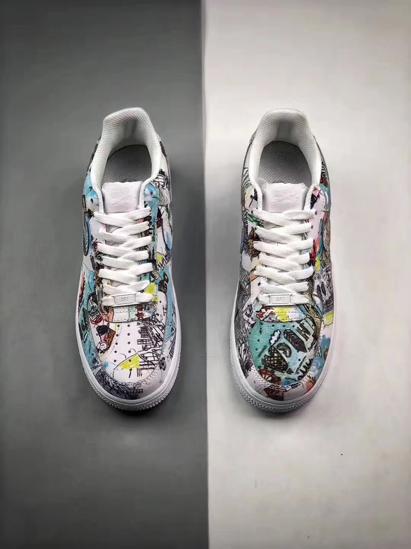 Nike Air Force 1 'Graffiti' Wings Custom AF1 Low Shoes A-A85451