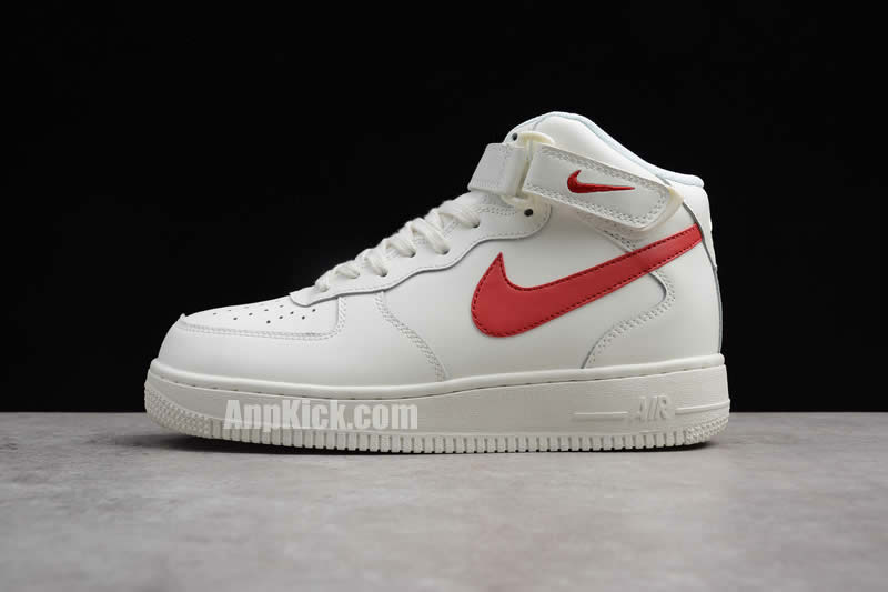 air force 1 red and white mid mens womens nike af1 315123 126 (15)