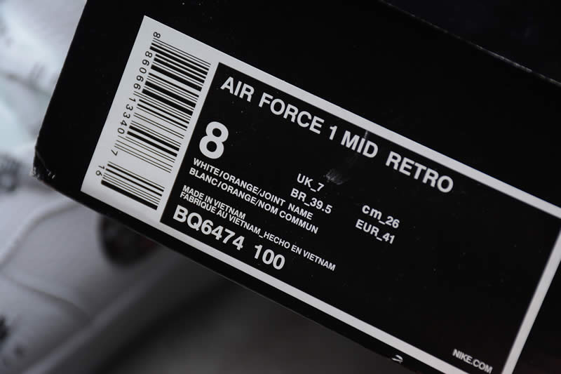 custom air force 1 high just do it af1 white black cheap price for sale box