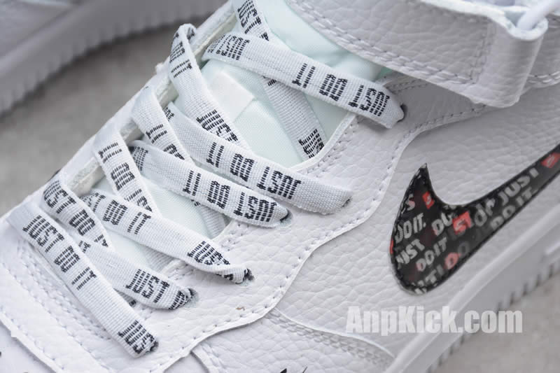 custom air force 1 high just do it af1 white black cheap price for sale detail images (3)