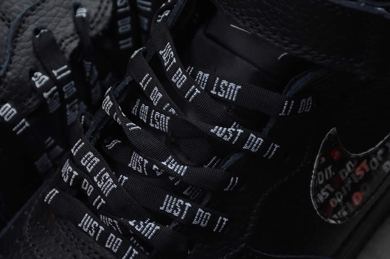 just do it custom nike 1s air force 1 high all black cheap af1 shoes