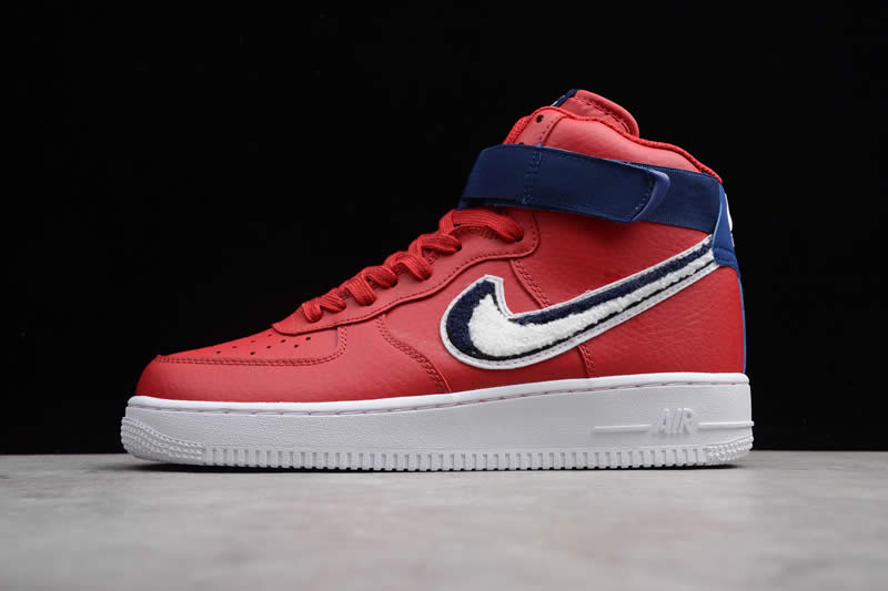 nike af1 air force one 1 red blue high 07 lv8 shoes 806403 603 detail images