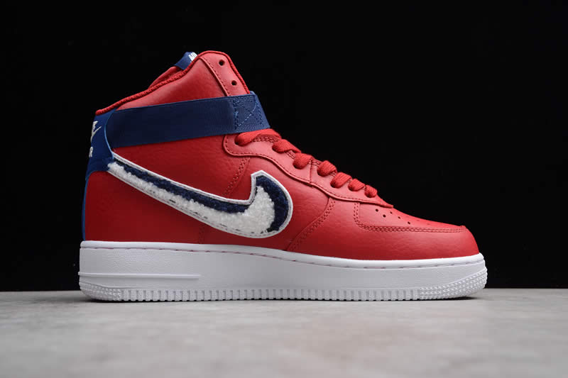 nike af1 air force one 1 red blue high 07 lv8 shoes 806403 603 detail images