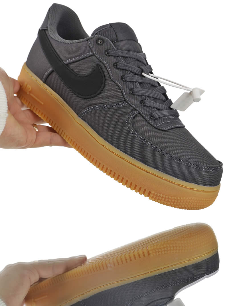 Nike Air Force 1 07 Lv8 Style Black Gum Shoes Aq0117 002 Pics (7) - newkick.org