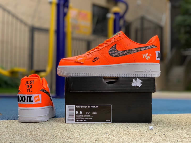 nike air force 1 low orange just do it 905345-800