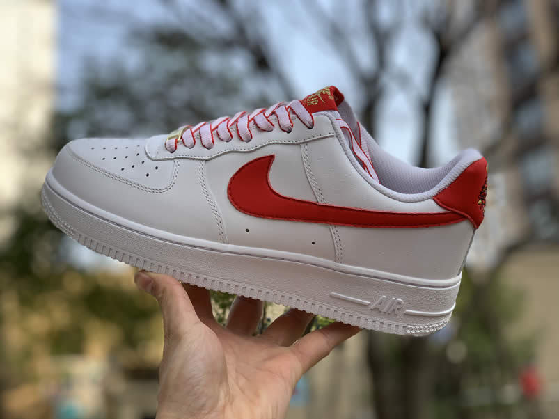 Nike Air Force 1 Low White Red '07 LV8 Utility Year of The Pig 315122-169