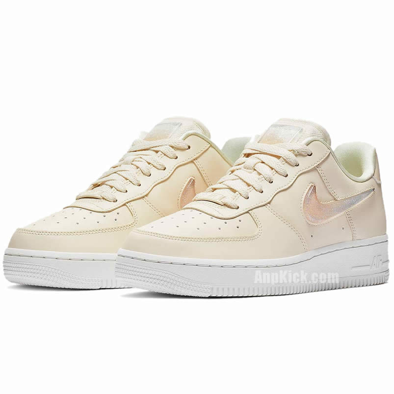 Nike Air Force 1 Womens Jelly Puff Wmns Af1 Low Pale Ivory Shoes Ah6827 100 (3) - newkick.org