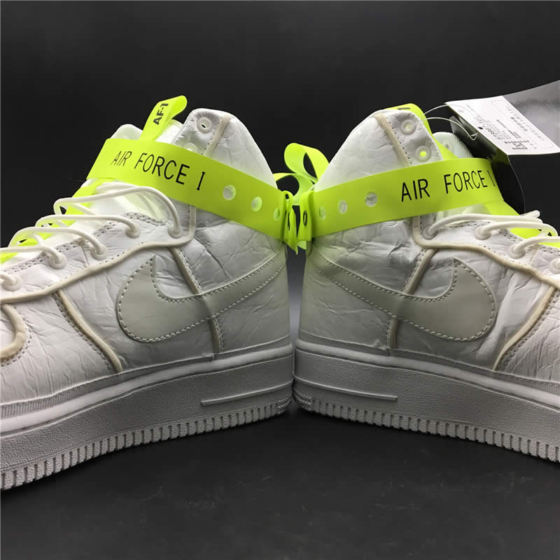 white air forces ones 1 green magic stick high 07 vip qs detail images (7)