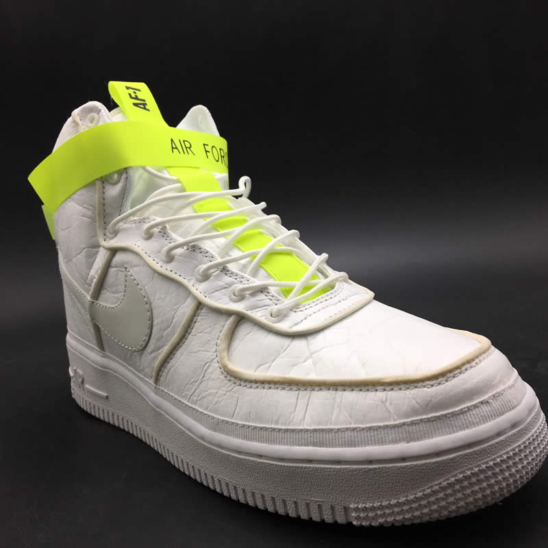 white air forces ones 1 green magic stick high 07 vip qs detail images (9)