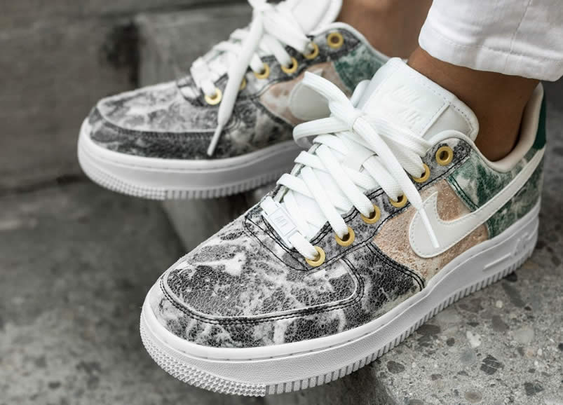 Womens Nike Air Force 1 Low 07 Lxx White Oil Grey On Feet Shoes Ao1017 100 (2) - newkick.org