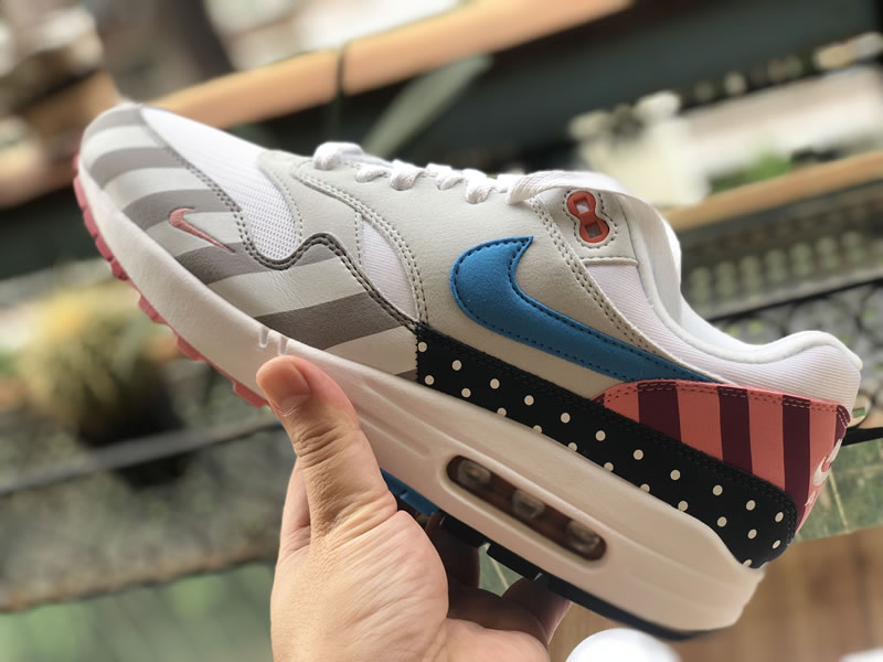 Parra x Nike Air Max 1 White Multi Color AT3057 100 Original Box Side In Hand