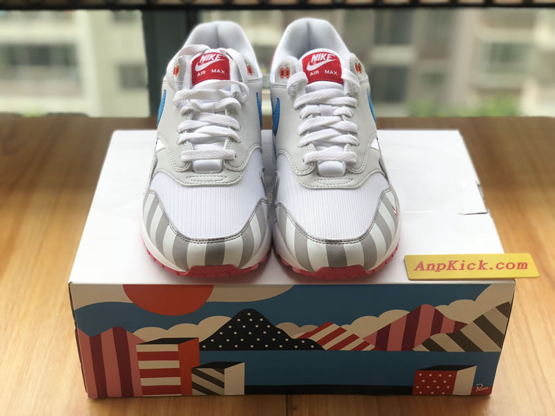 Parra x Nike Air Max 1 White Multi Color Shoes AT3057 100 Head Image
