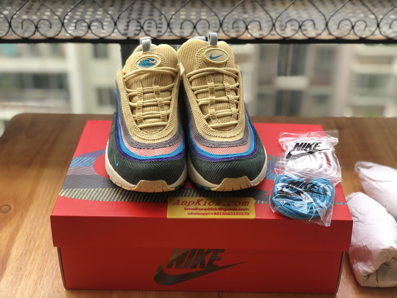 Nike Air Max 1 97 VF SW Sean Wotherspoon Shoes AJ4219-400 Head Laces