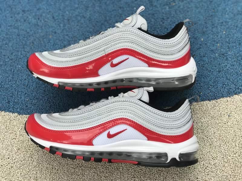 Nike Air Max 97 University Red Silver Mens Womens Shoes Image