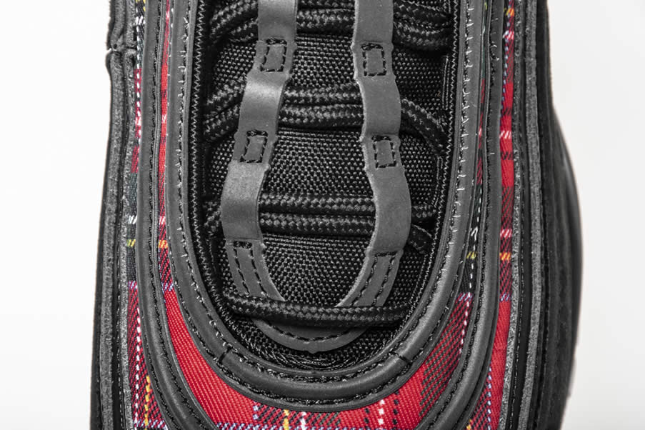 Nike Air Max 97 SE 'Tartan' Black And Red Mens Womens Pics AV8220-001