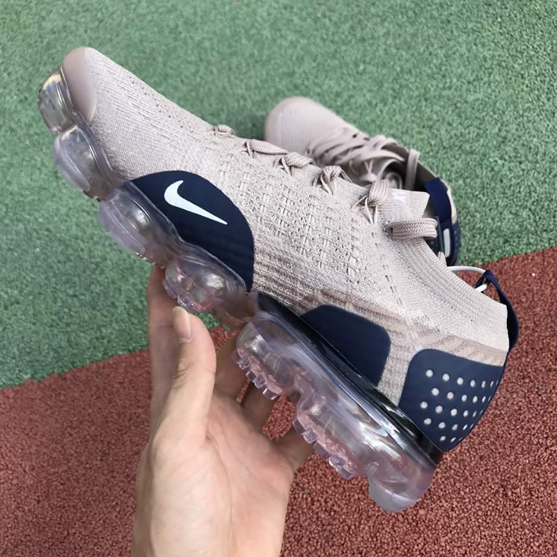 nike air vapormax flyknit 2.0 taupe blue shoes detail images (3)