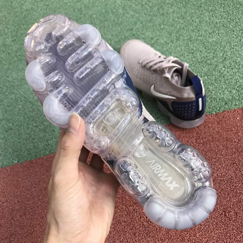 nike air vapormax flyknit 2.0 taupe blue shoes detail images (4)