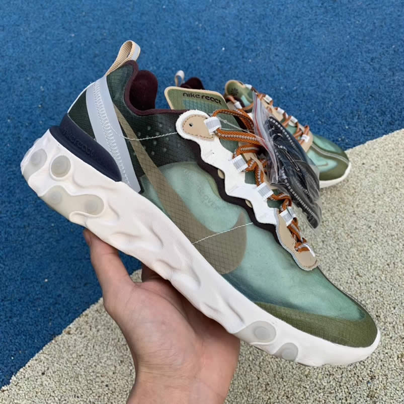 Undercover x Nike React Element 87 'Green Mist' Shoes Collection BQ2718-300 Pics