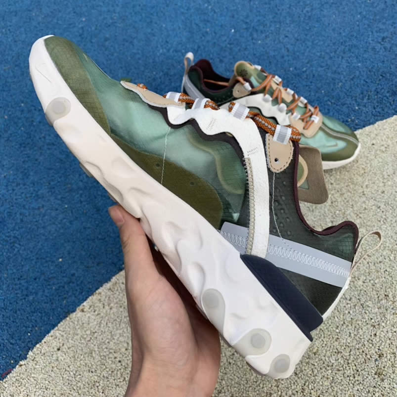 Undercover x Nike React Element 87 'Green Mist' Shoes Collection BQ2718-300 Pics